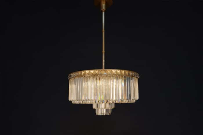 Atticus Brass Chandelier 60x30cm - Image 2