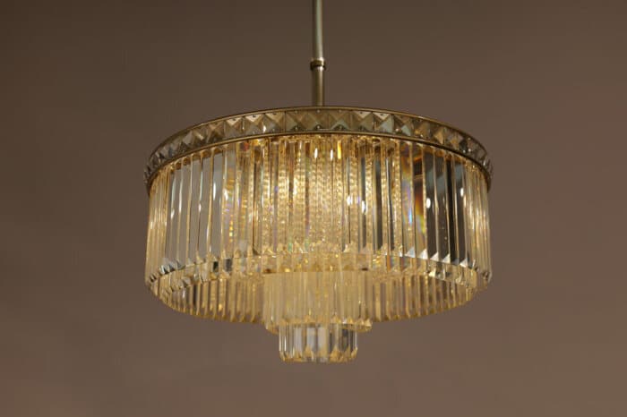 Atticus Brass Chandelier 60x30cm - Image 3