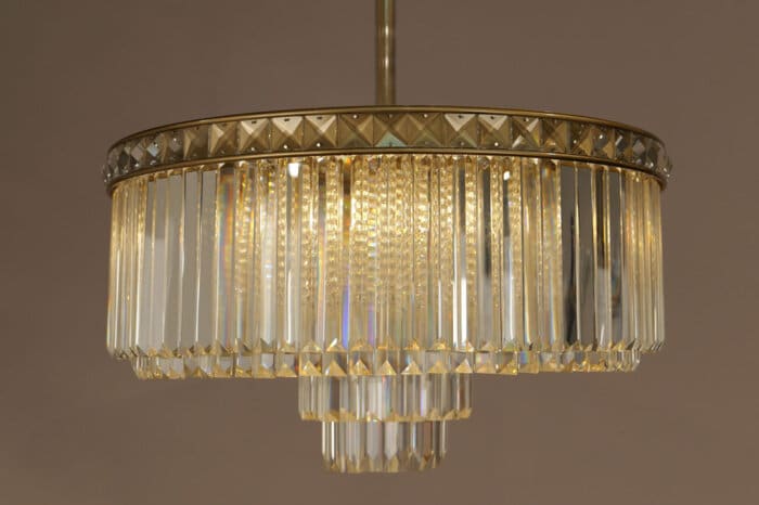 Atticus Brass Chandelier 60x30cm - Image 5