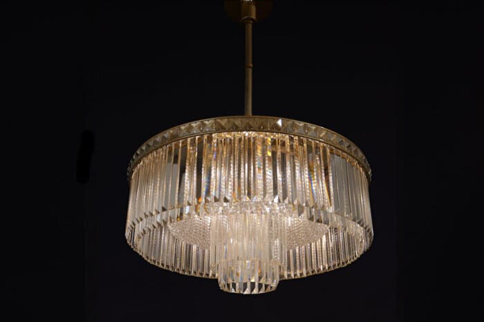 Atticus Brass Chandelier 70x30cm