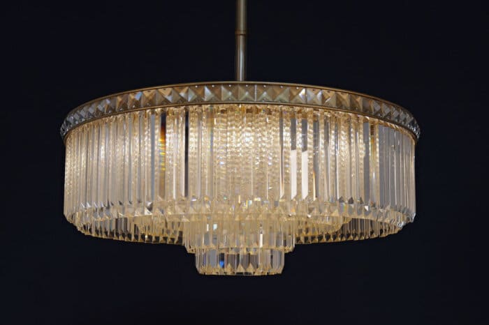 Atticus Brass Chandelier 80x30cm - Image 2