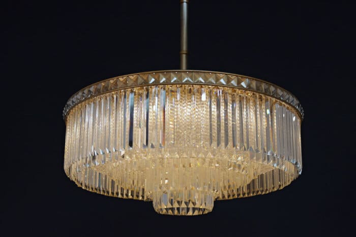 Atticus Brass Chandelier 80x30cm - Image 3