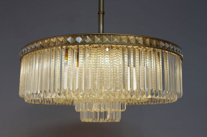 Atticus Brass Chandelier 80x30cm - Image 4