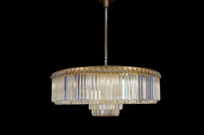 Atticus Brass Chandelier 90x30cm - Image 2