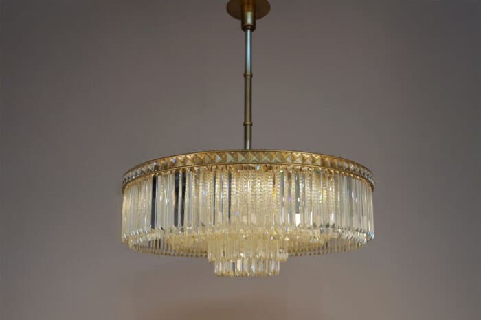 Atticus Brass Chandelier 90x30cm - Image 4