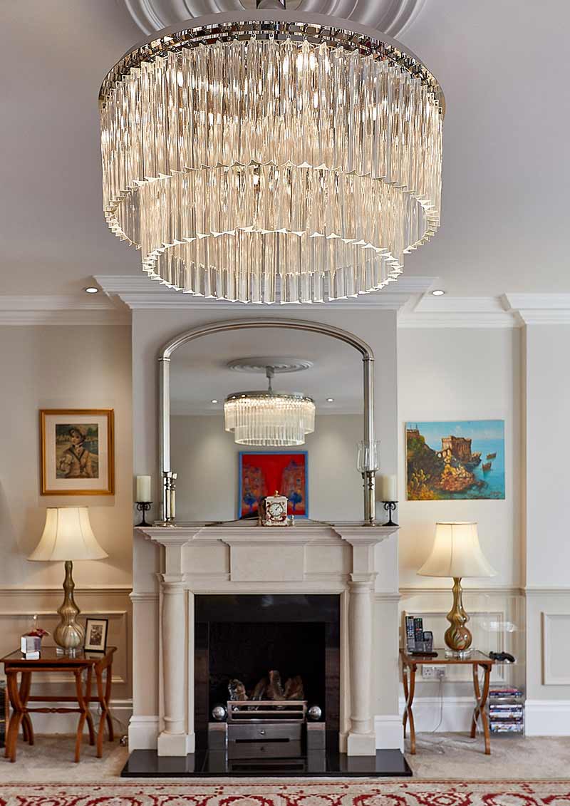 Classic Chandelier Brillante Round Cromato Collection