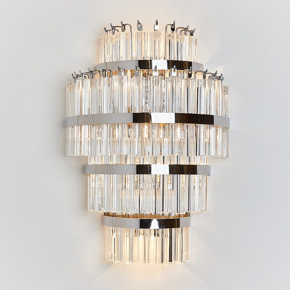 Custom Made Wall Sconces - Brillantino sconce Chrome Plated