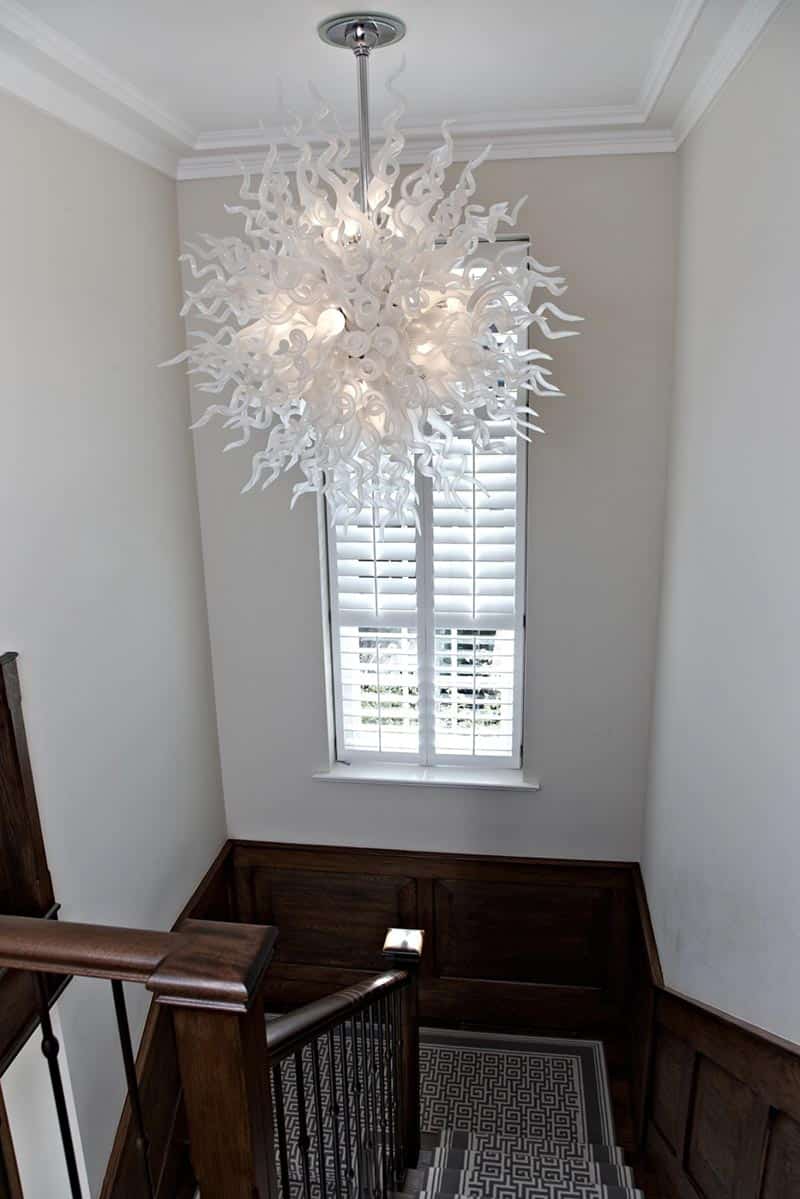 Corale Bianco Stairwell Junior detail Artistic Chandelier