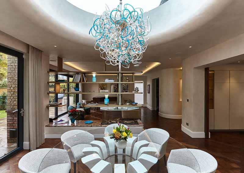 Luxury Artistic Chandelier Energia Cosmica Aquamarina