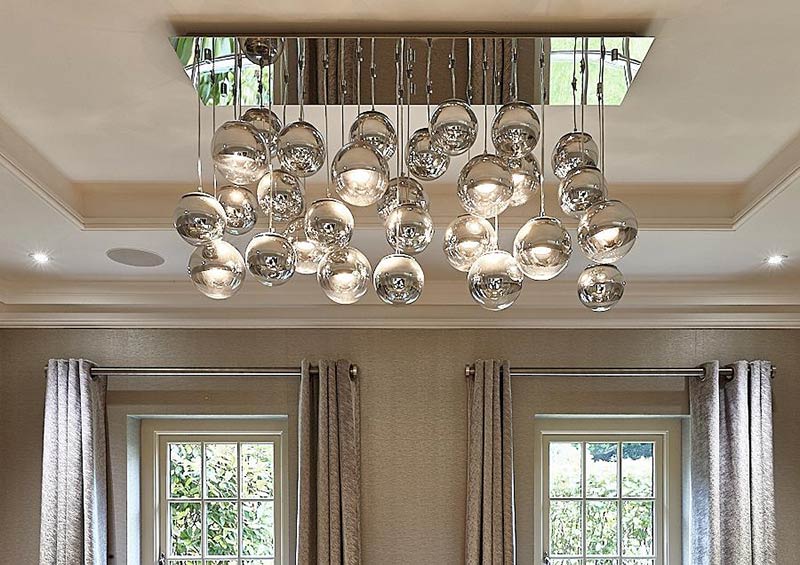 Luxury Contemporary Chandelier Globbi Cromatti Junior Dining II