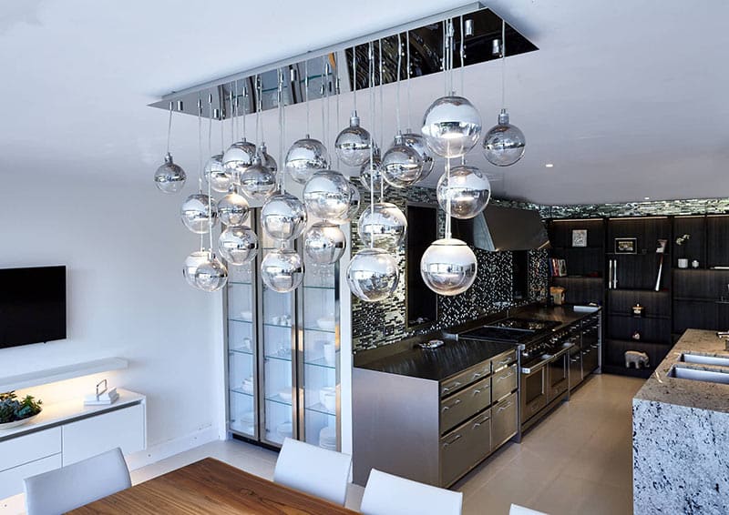 Contemporary Chandelier Globbi Cromatti Junior Dining