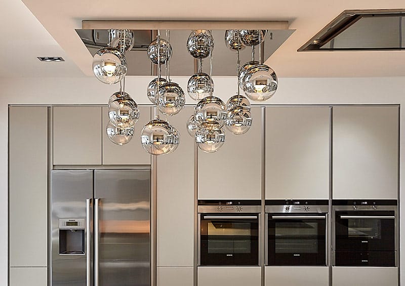 Contemporary Chandelier Globbi Cromatti Kitchen Island