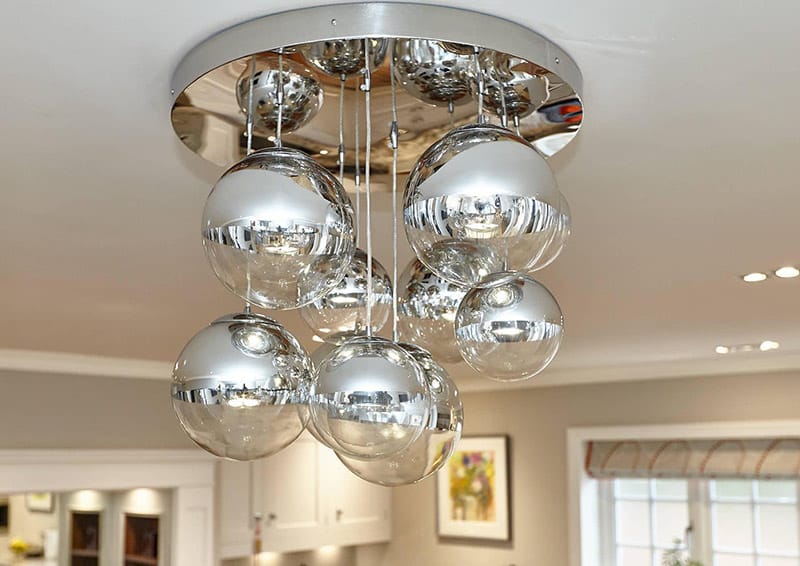 Contemporary Chandelier Globbi Cromatti Round