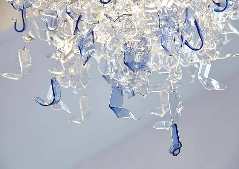 Contemporary Chandelier Sea Flowers Azzuro