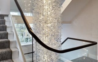 Sea Flowers Azzuro Custom-made Stairwell Chandeliers