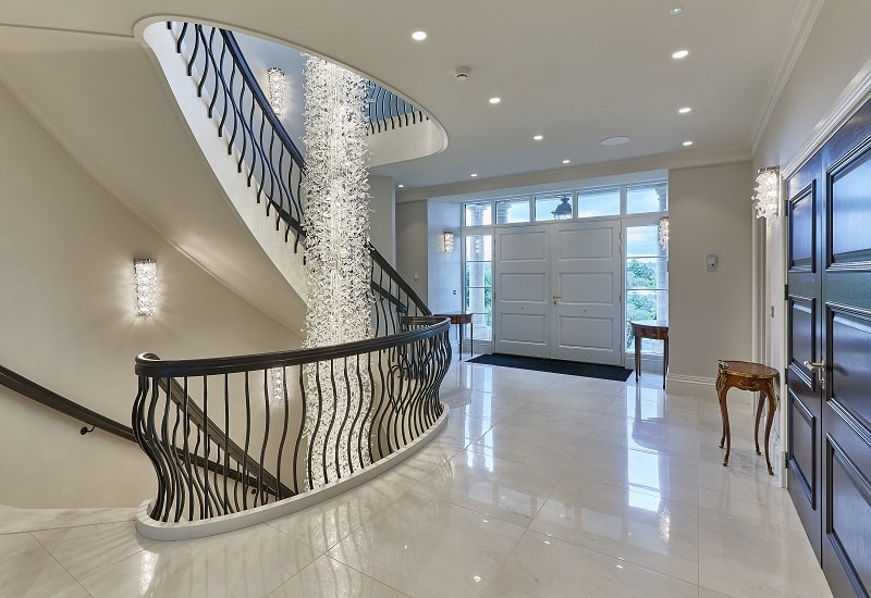 Custom Made Stairwell Chandeliers - Sea Flowers III