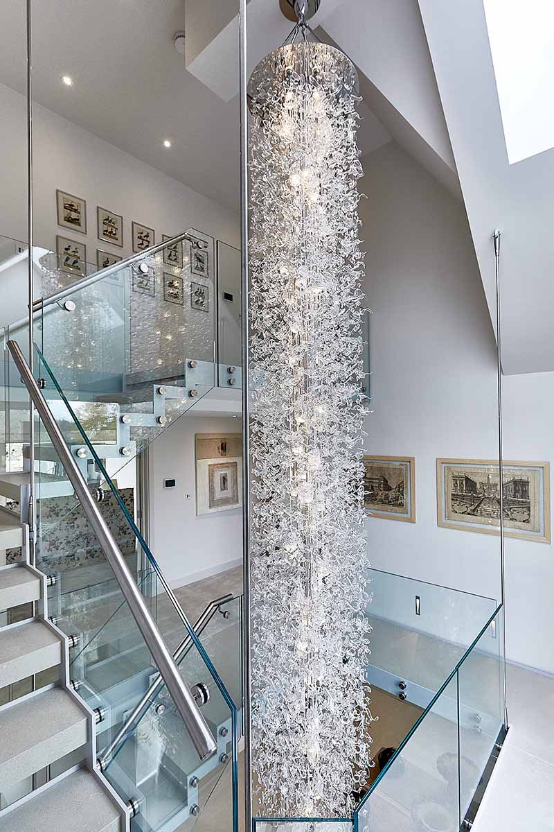 Luxury Contemporary Chandelier Sea Flowers Platinum VI