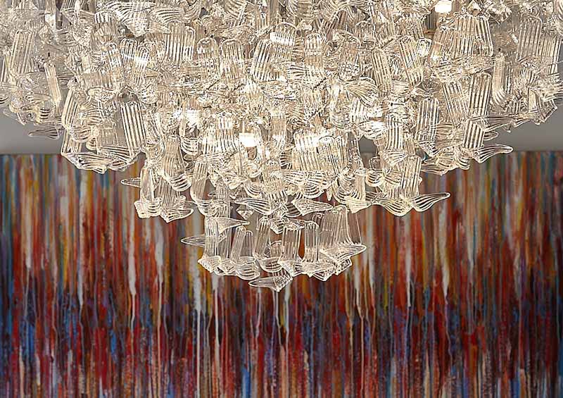 Sea Flowers Quadrato - Contemporary Chandelier