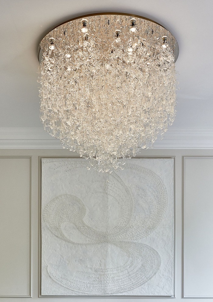 Contemporary Chandelier Sea Flowers Round