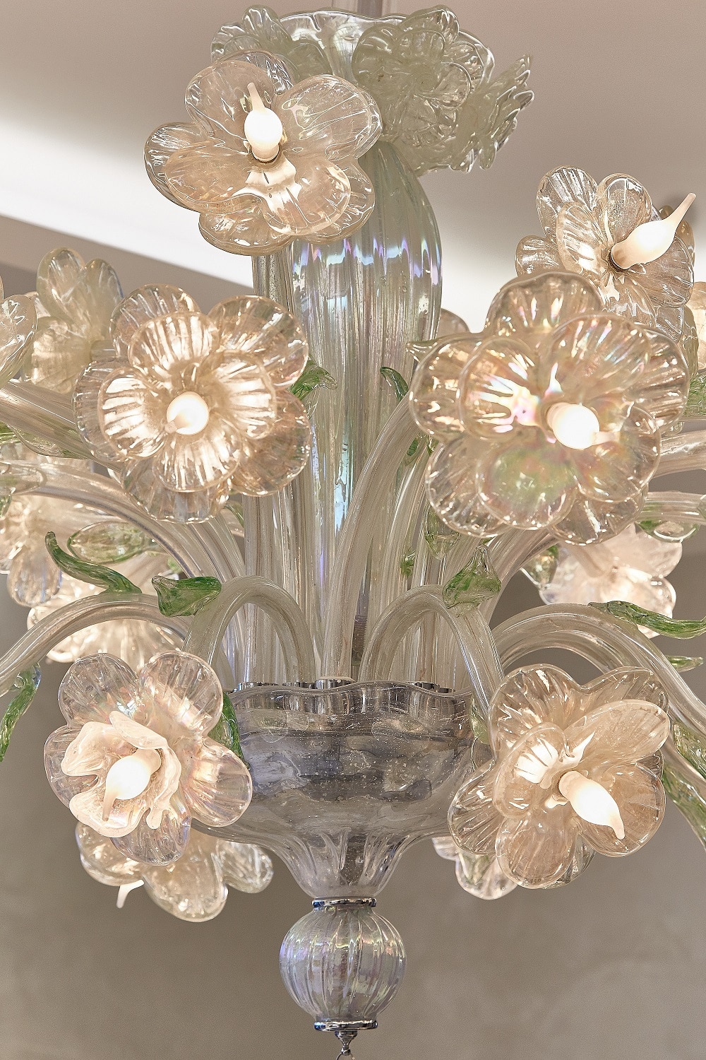 Luxury Artistic Chandelier Fiori D'argento